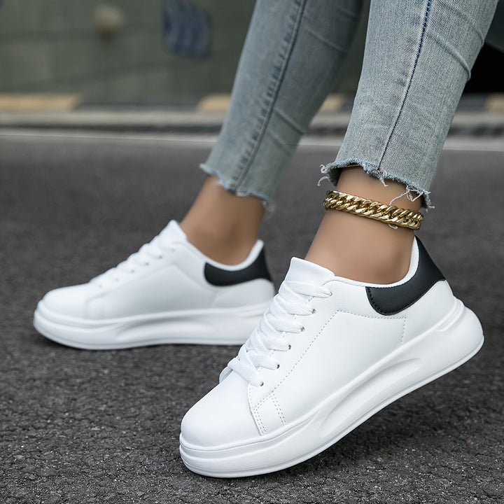 PureStep™ | Women's Clean White Leather Sneakers
