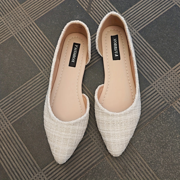 Elegant Women's Pointed-Toe Slip-On Flats