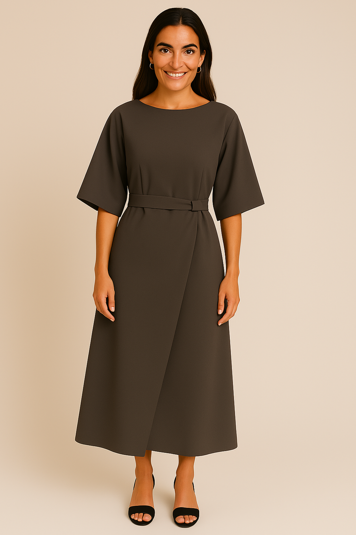 LANTERN SLEEVE DRESS