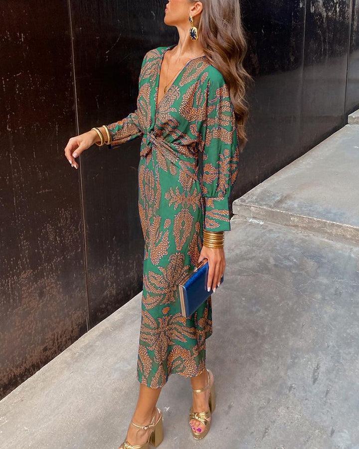 Sophia Luxe™ | Elegant Women's All-Season Dress
