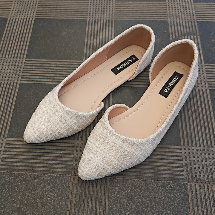 Elegant Women's Pointed-Toe Slip-On Flats