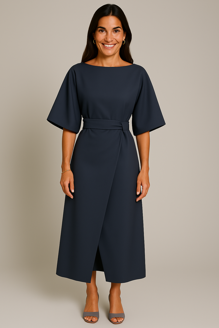 LANTERN SLEEVE DRESS