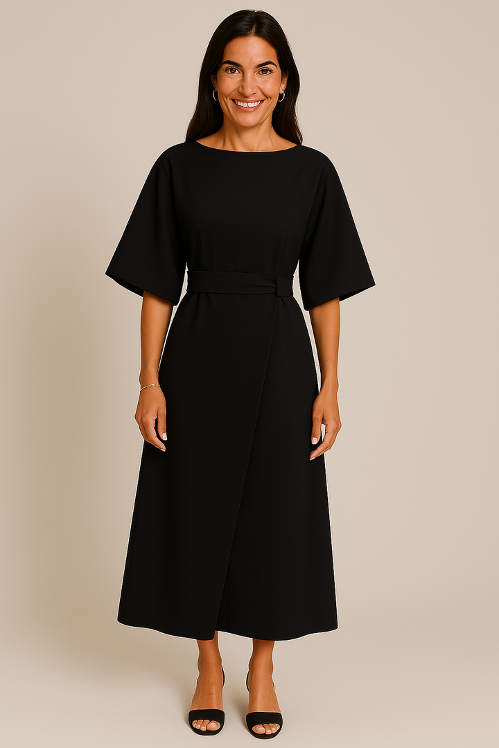 LANTERN SLEEVE DRESS