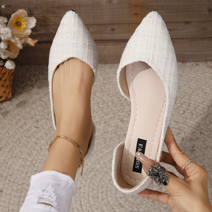 Elegant Women's Pointed-Toe Slip-On Flats