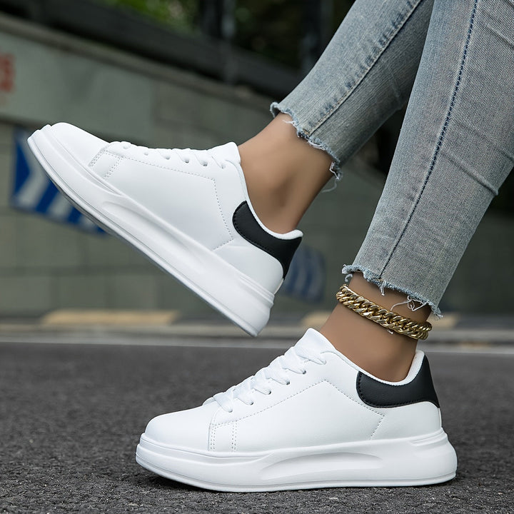 PureStep™ | Women's Clean White Leather Sneakers
