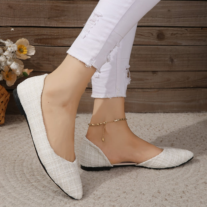 Elegant Women's Pointed-Toe Slip-On Flats