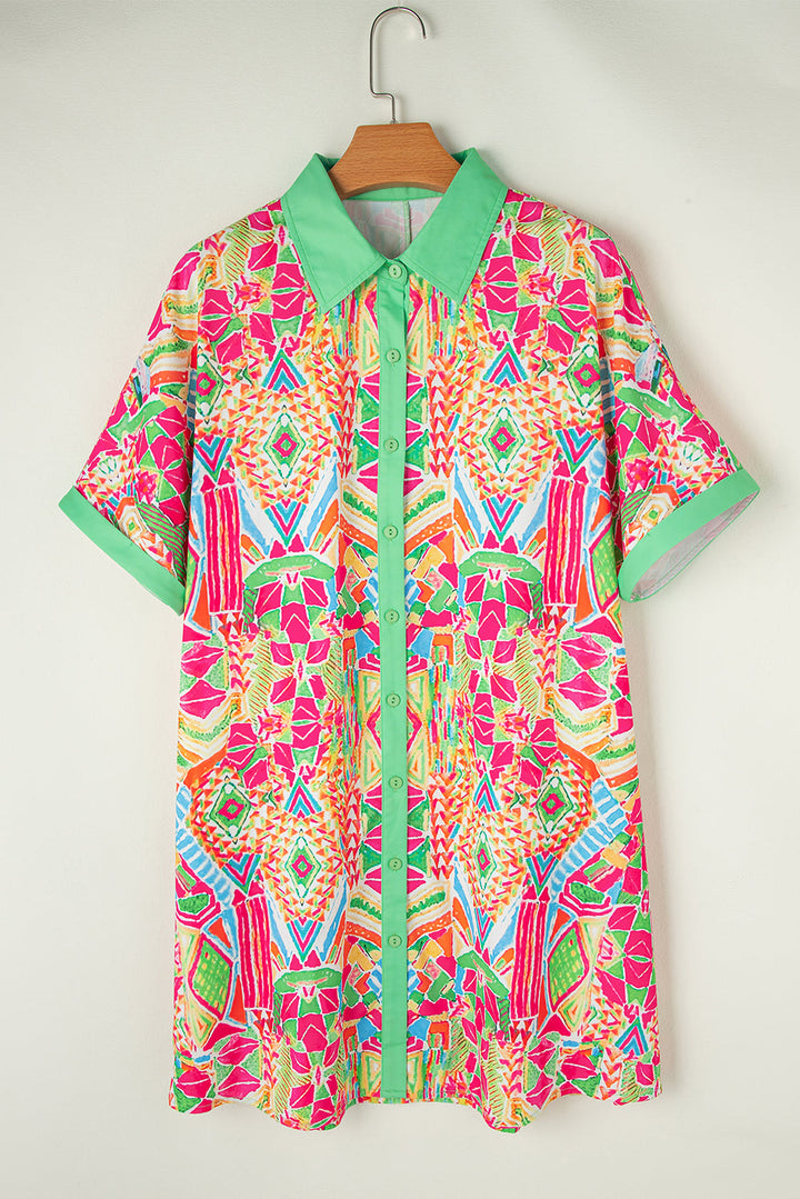Zara – Contrast Print Dress