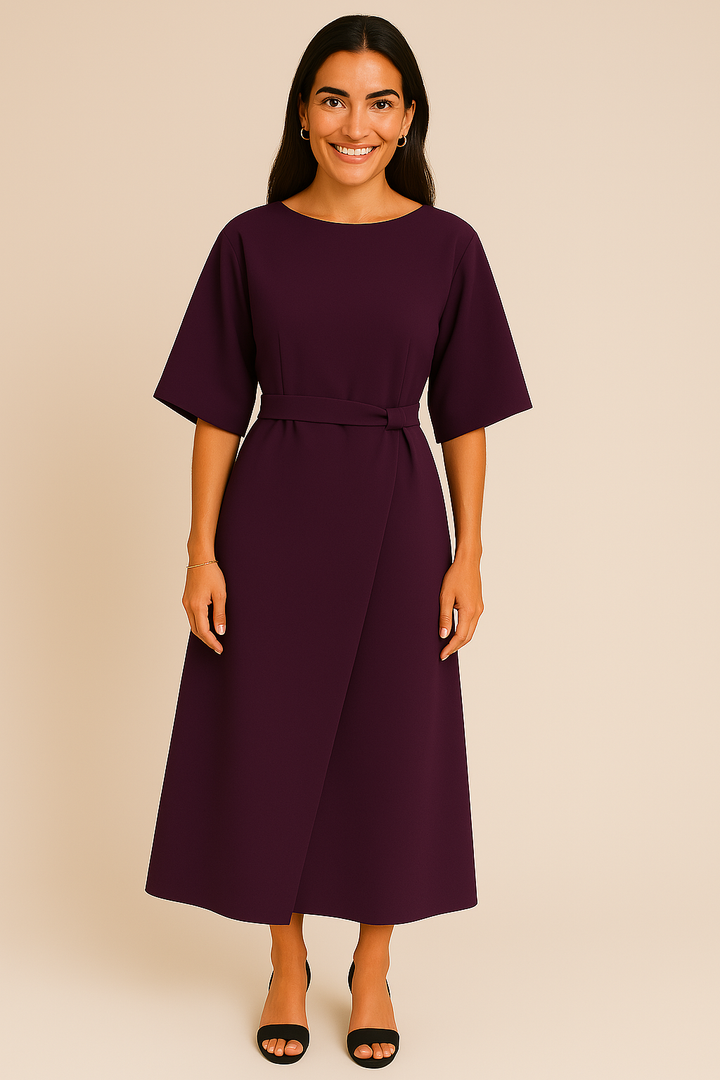 LANTERN SLEEVE DRESS