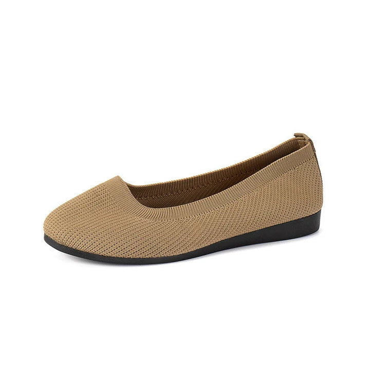 Comfortable Knitted Flats with Breathable Design for Women