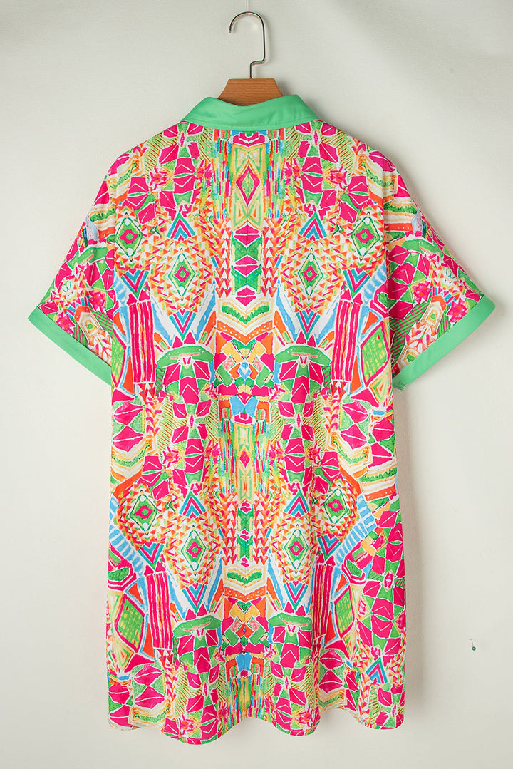 Zara – Contrast Print Dress
