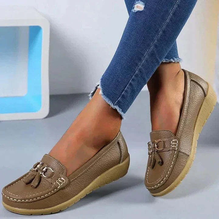 Lia – Orthopedic Leather Moccasins