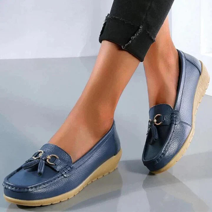 Lia – Orthopedic Leather Moccasins