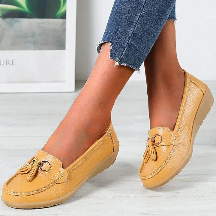 Lia – Orthopedic Leather Moccasins