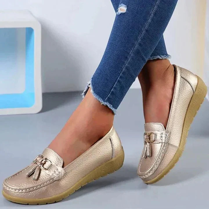 Lia – Orthopedic Leather Moccasins
