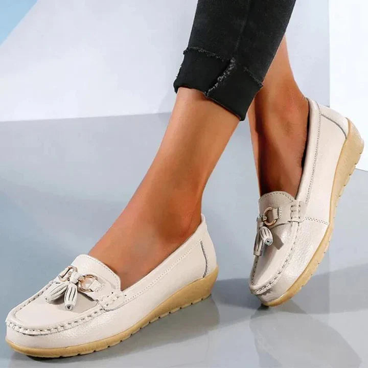 Lia – Orthopedic Leather Moccasins
