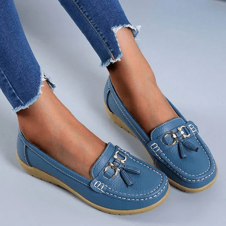 Lia – Orthopedic Leather Moccasins
