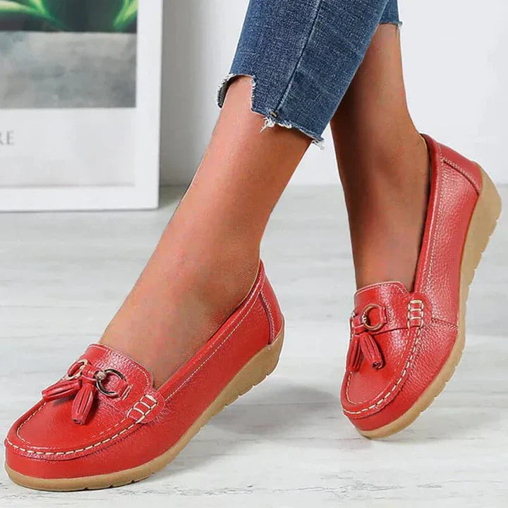 Lia – Orthopedic Leather Moccasins