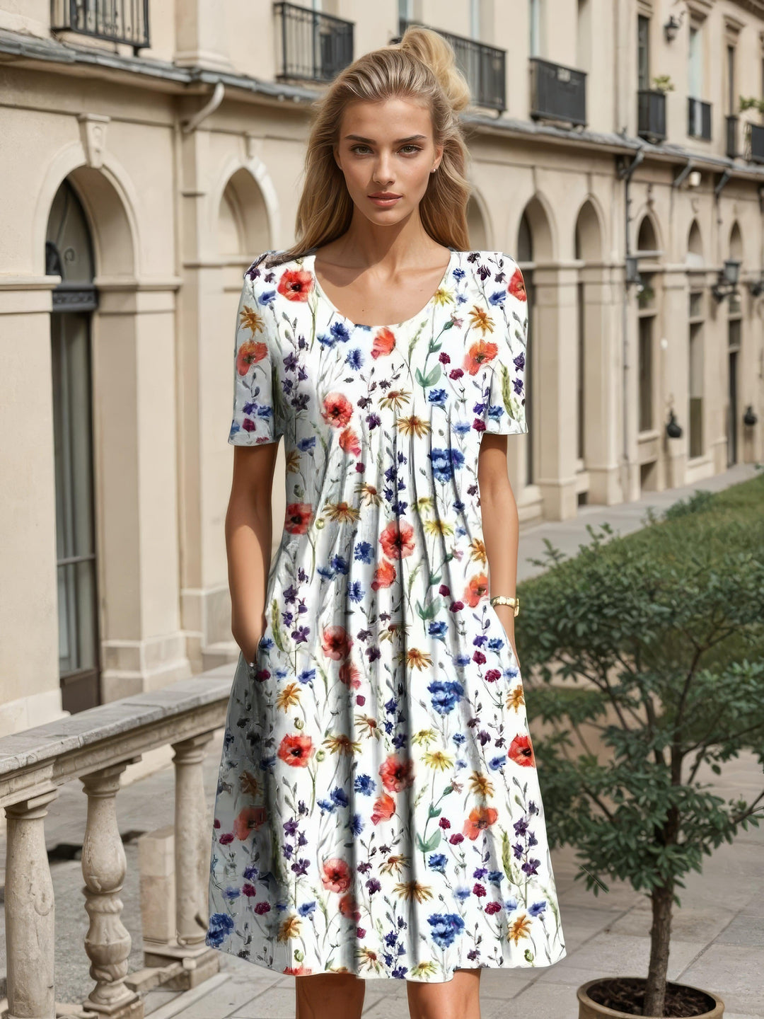 Charlotte | Classic Printed Dress