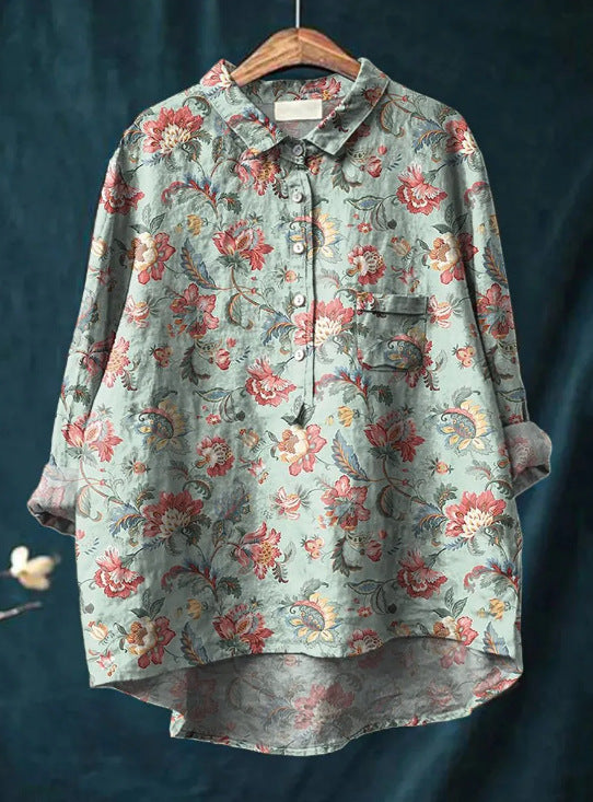 Elise | Classic Floral Blouse