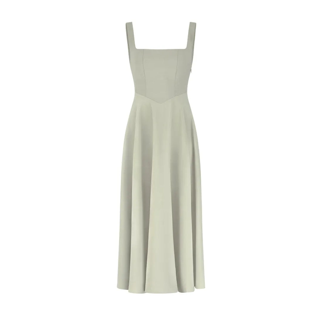 Yade | High-Waisted Midi Dress