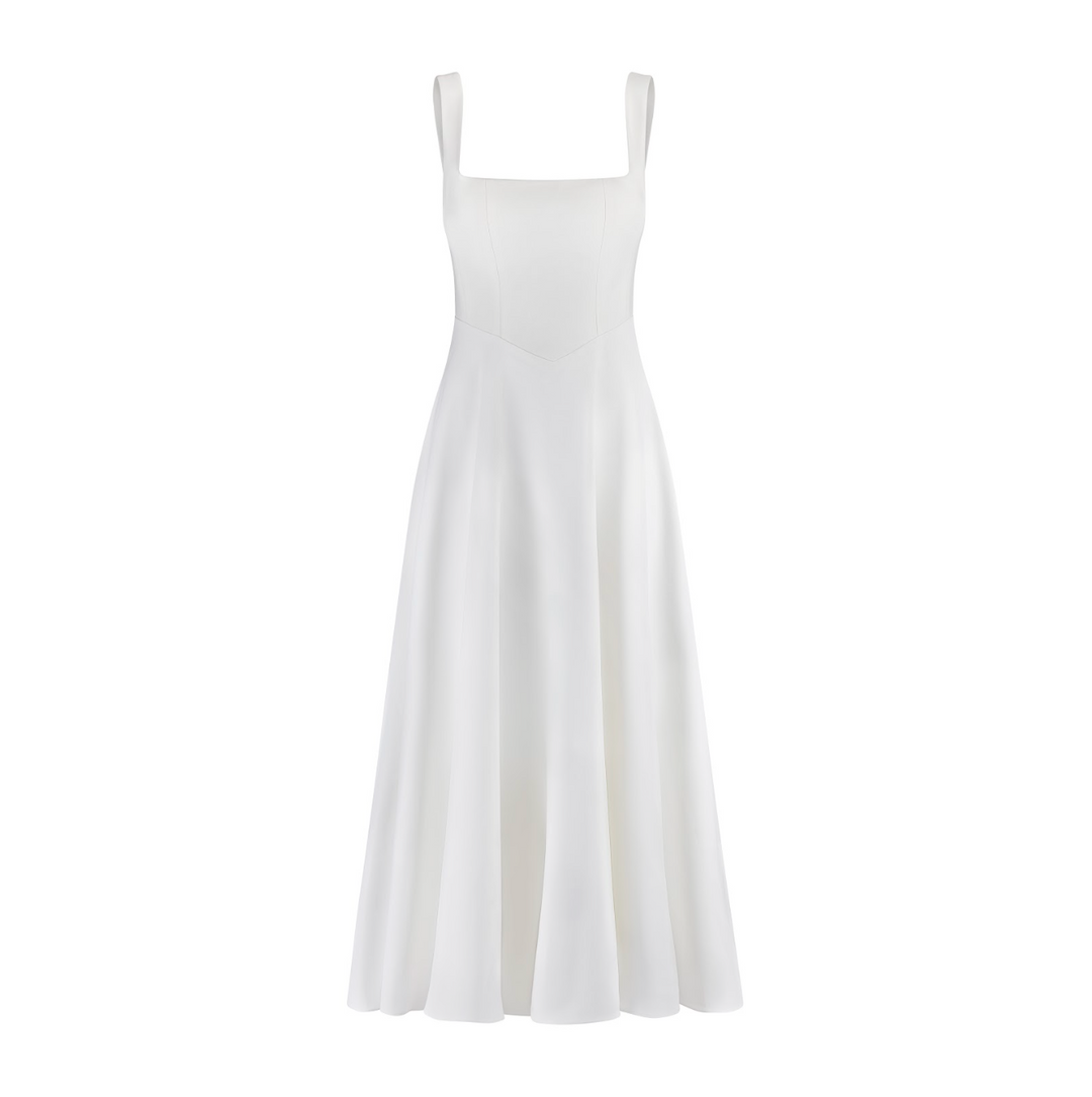 Yade | High-Waisted Midi Dress