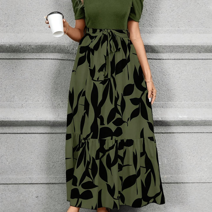 Chic Print Midi Kjole