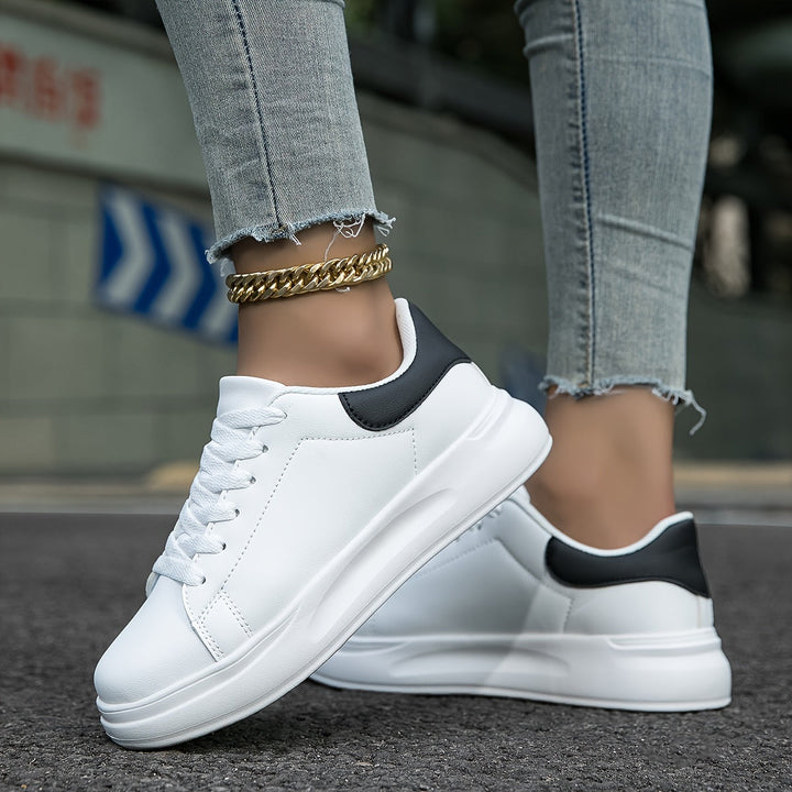 PureStep™ | Women's Clean White Leather Sneakers