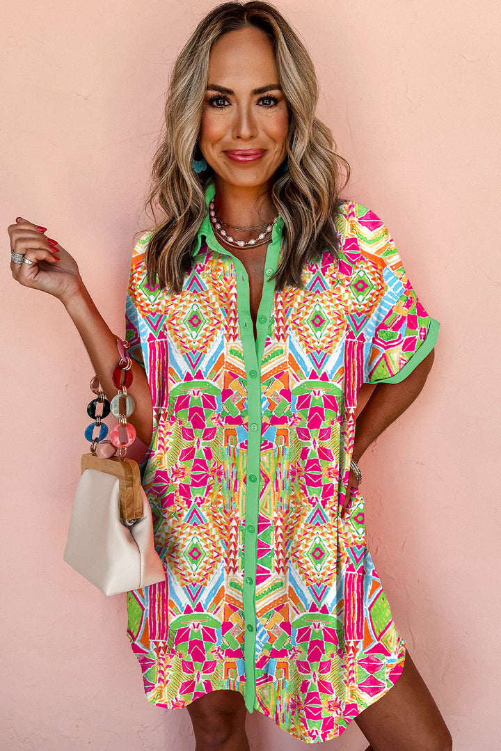 Zara – Contrast Print Dress