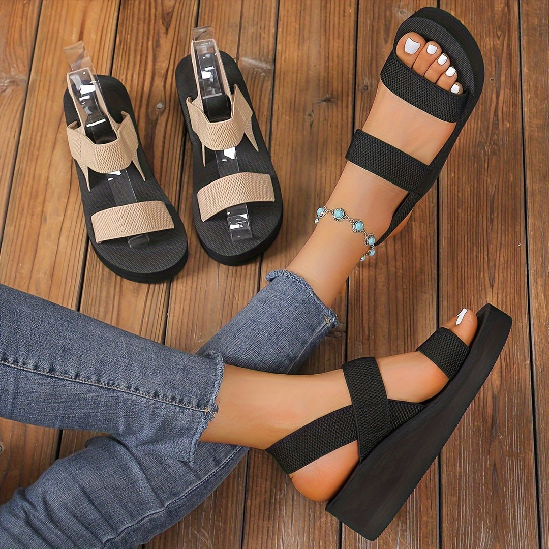 Women's Solid Color Casual Sandals