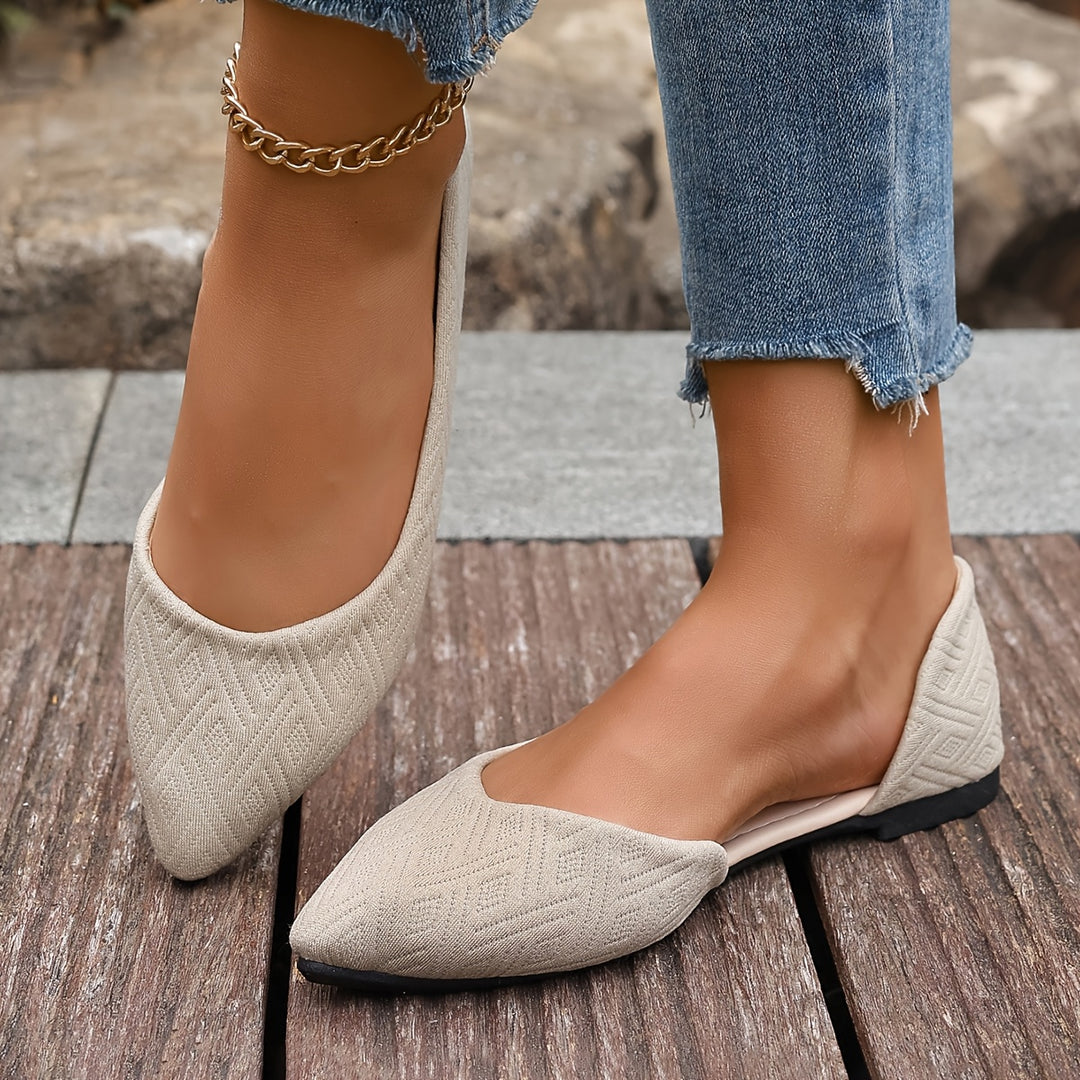 Elegant Women's Pointed-Toe Slip-On Flats