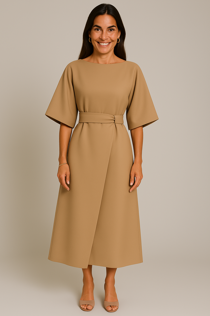 LANTERN SLEEVE DRESS