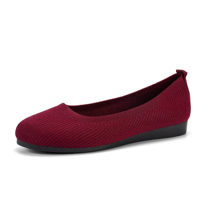 Comfortable Knitted Flats with Breathable Design for Women