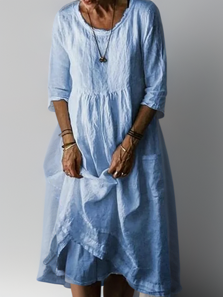 Rosalie | Maxi Dress with Soft Neckline