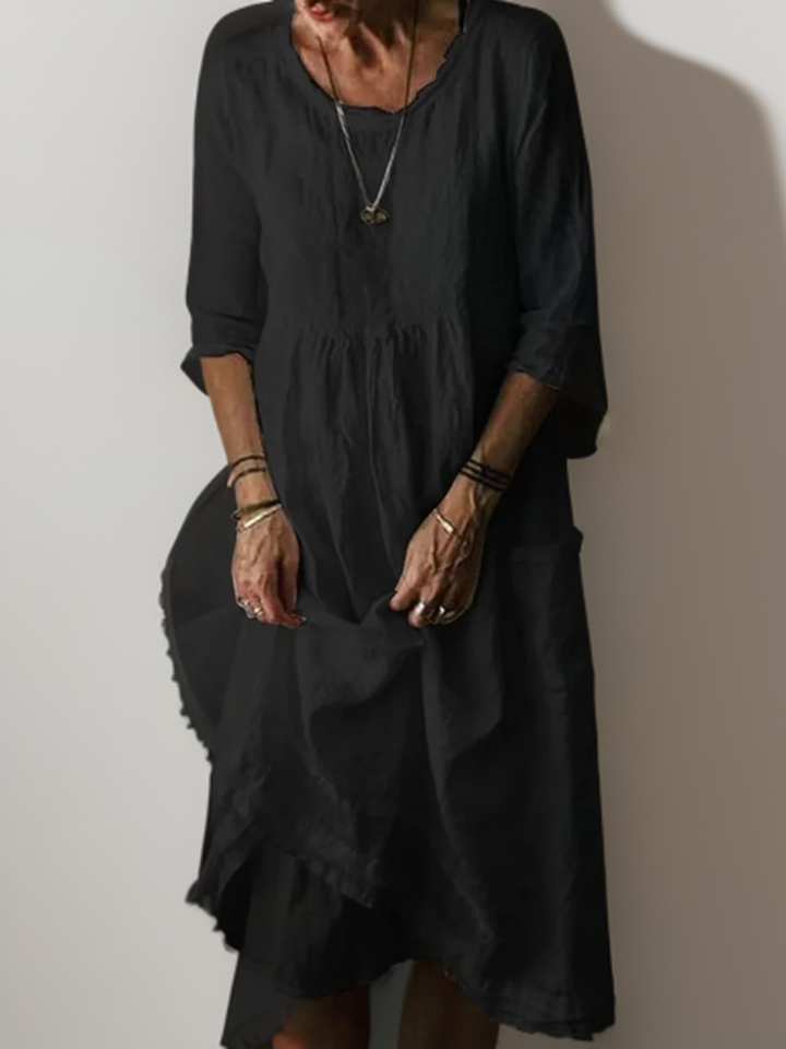 Rosalie | Maxi Dress with Soft Neckline