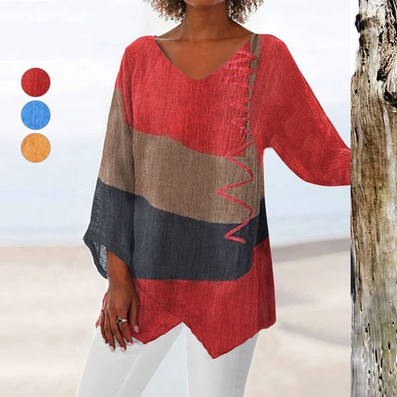 ALINA – Elegant Draped Blouse