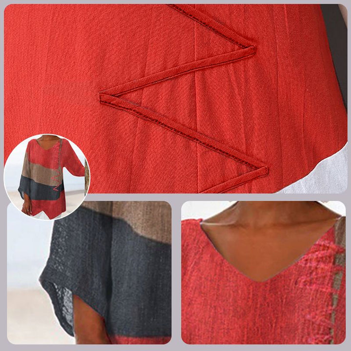 ALINA – Elegant Draped Blouse