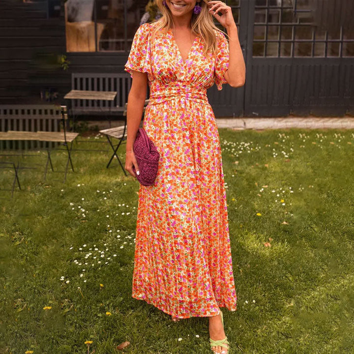 Leah – V-Neck Women's Dress