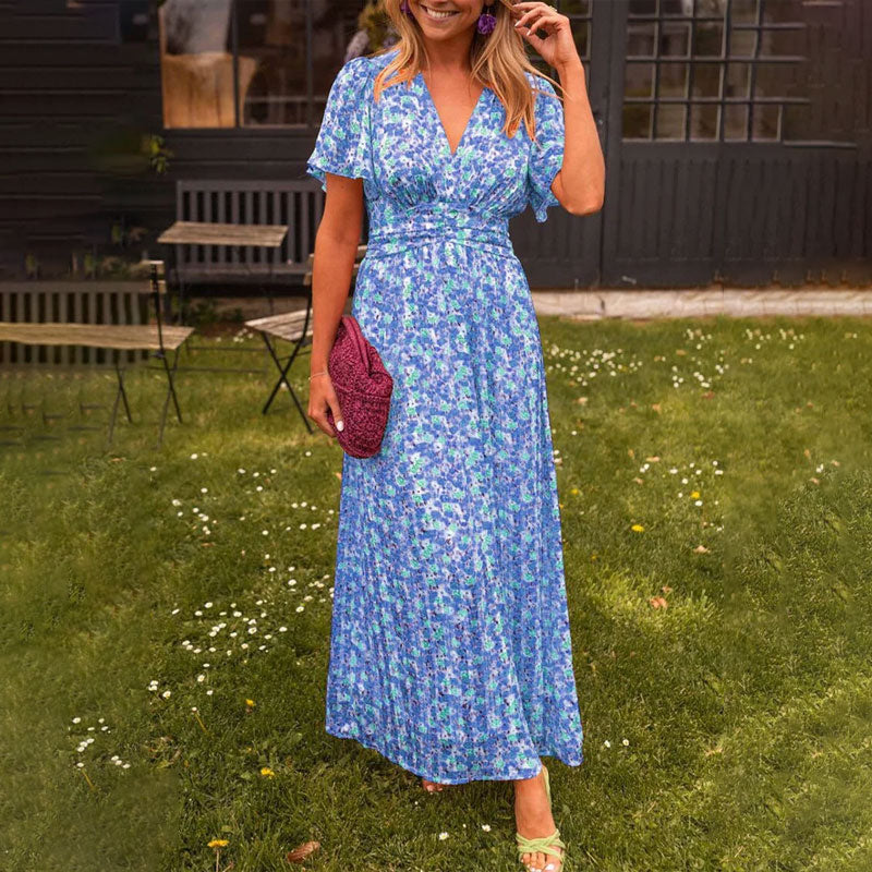 Leah – V-Neck Women's Dress
