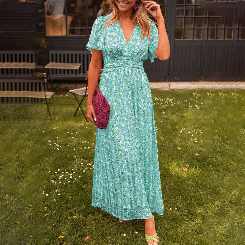 Leah – V-Neck Women's Dress