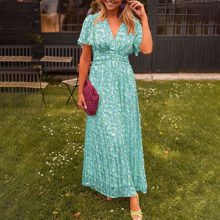 Leah – V-Neck Women's Dress